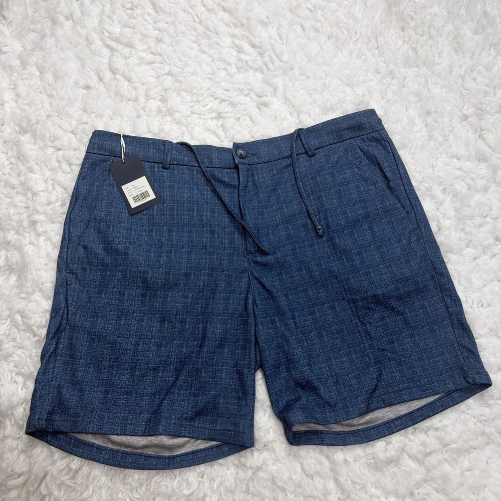 American Heritage Shorts Men's XL Blue Stretch Modern Chino Quick Dry $98 New!!